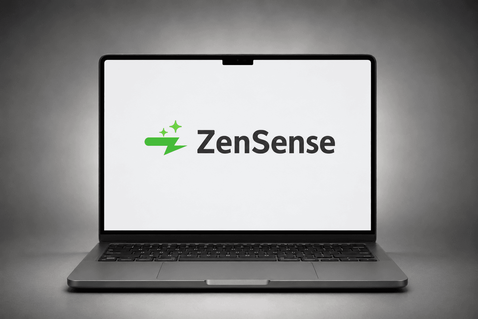 ZenSense dashboard on a laptop